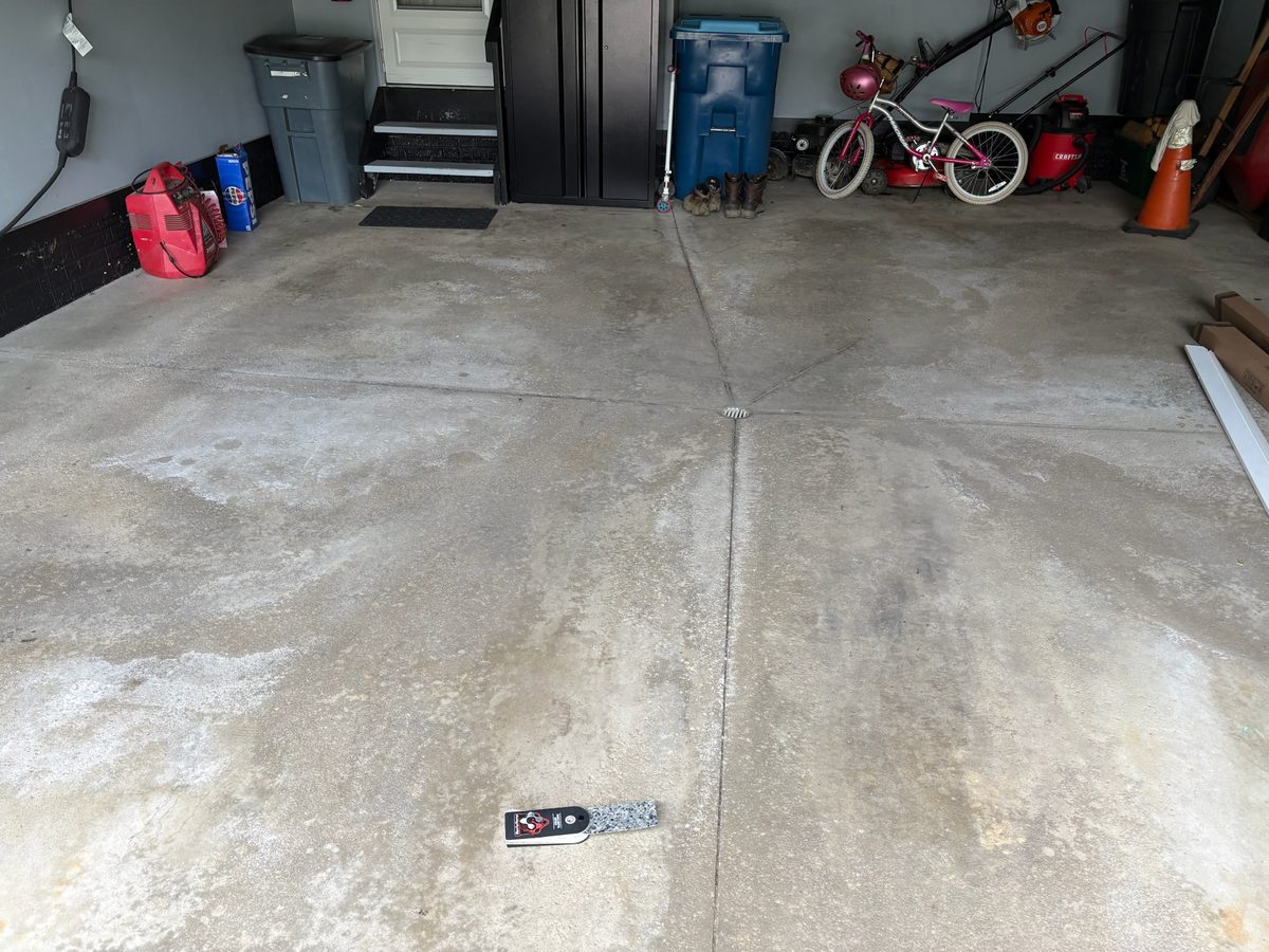 Before — bare concrete